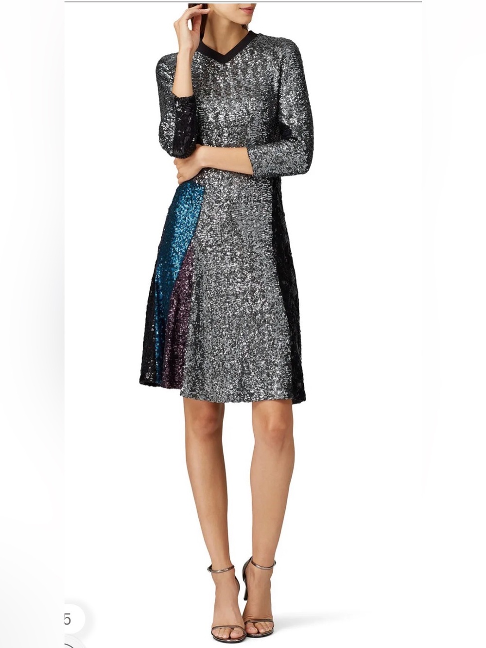Koche Football Sequin Tee Shirt Dress